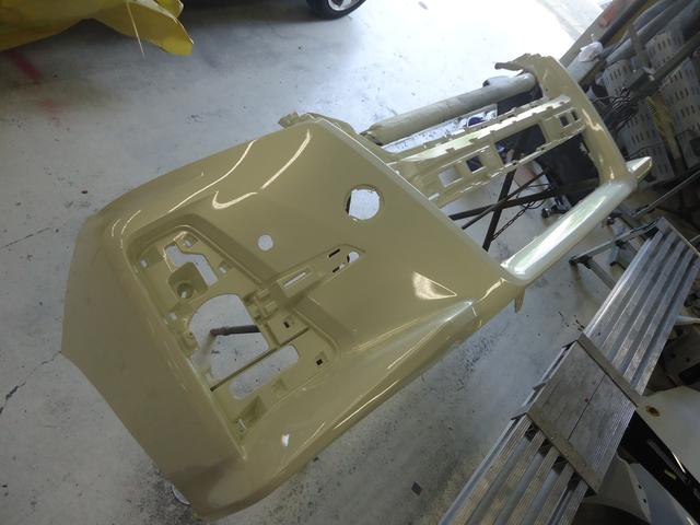 フロントバンパー交換　アルファードハイブリッド　ＤＡＡ-ＡＹＨ30Ｗ　Ｈ28年式　ご新規様　初来店　大阪市　車検　修理　鈑金　塗装　事故修理　パーツ持込取付　西成区　阿倍野区　住吉区　住之江区　