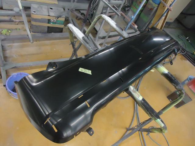 リヤバンパー交換　ミラジーノ　DBA-L650S　H17年式　ご新規様　初来店　大阪市　車検　修理　鈑金　塗装　事故修理　パーツ持込取付　西成区　阿倍野区　住吉区　住之江区　