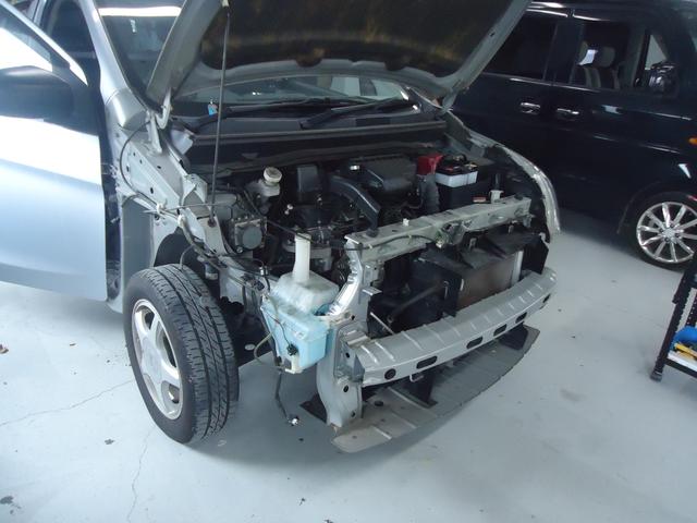 フロント廻り修理　ミラージュ　DBA-A05A　H25年式　ご新規様　初来店　大阪市　車検　修理　鈑金　塗装　事故修理　パーツ持込取付　西成区　阿倍野区　住吉区　住之江区　

