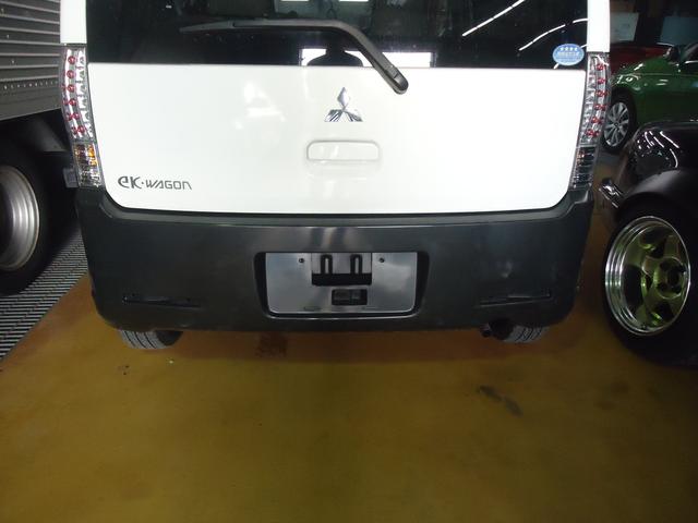 リヤ廻り修理　EKワゴン　DBA-H82W　H24年式　ご新規様　初来店　大阪市　車検　修理　鈑金　塗装　事故修理　パーツ持込取付　西成区　阿倍野区　住吉区　住之江区　