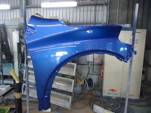 右フロント廻り修理　SX-4　DBA-YB22S　H28年式　ご新規様　初来店　大阪市　車検　修理　鈑金　塗装　事故修理　パーツ持込取付　西成区　阿倍野区　住吉区　住之江区　