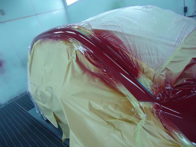 フロント廻り修理　フィアット５００C　ABA-31209　H27年式　ご新規様　初来店　大阪市　車検　修理　鈑金　塗装　事故修理　パーツ持込取付　西成区　阿倍野区　住吉区　住之江区　