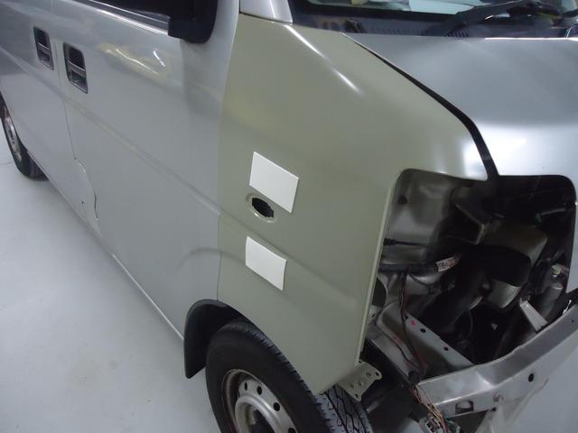 右フロント廻り修理　エブリィ　EBD-DA64V　H19年式　ご新規様　初来店　大阪市　車検　修理　鈑金　塗装　事故修理　パーツ持込取付　西成区　阿倍野区　住吉区　住之江区　