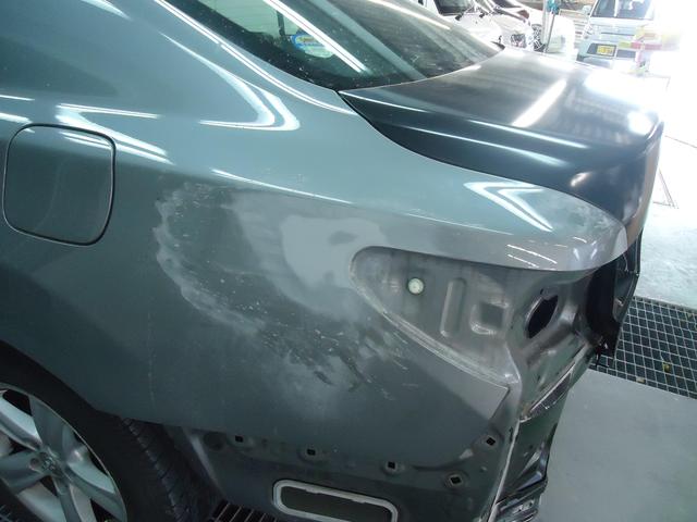 リヤ廻り修理　マークX　DBA-GRX130　ご新規様　初来店　大阪市　車検　修理　鈑金　塗装　事故修理　パーツ持込取付　西成区　阿倍野区　住吉区　住之江区　