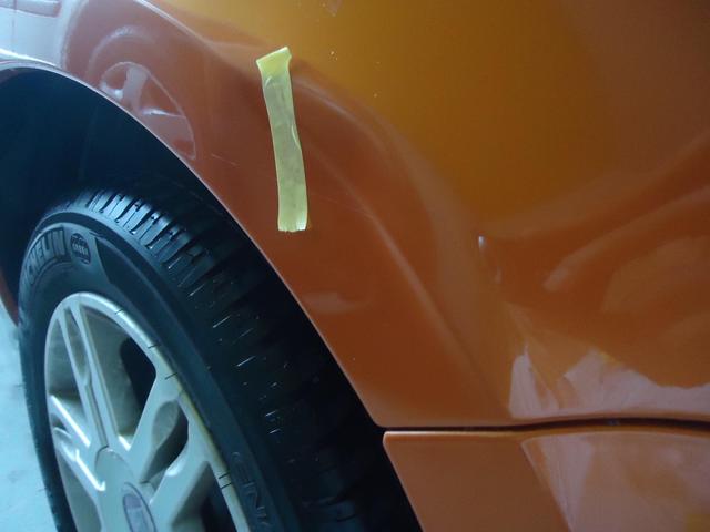 右サイド修理　フィアットパンダ　ABA-16912　H20年式　ご新規様　初来店　大阪市　車検　修理　鈑金　塗装　事故修理　パーツ持込取付　西成区　阿倍野区　住吉区　住之江区　