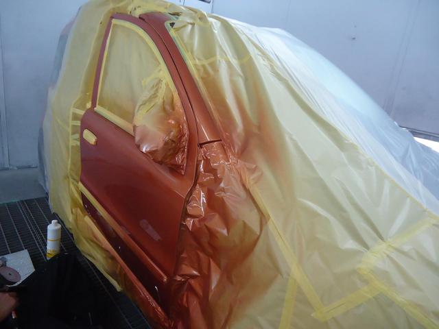 右サイド修理　フィアットパンダ　ABA-16912　H20年式　ご新規様　初来店　大阪市　車検　修理　鈑金　塗装　事故修理　パーツ持込取付　西成区　阿倍野区　住吉区　住之江区　