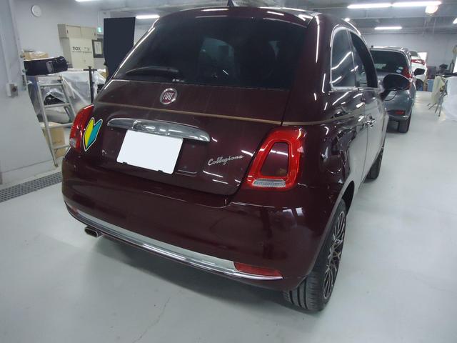 右リヤ廻り修理　フィアット５００　ABA-31212　R1年式　ご新規様　初来店　大阪市　車検　修理　鈑金　塗装　事故修理　パーツ持込取付　西成区　阿倍野区　住吉区　住之江区　