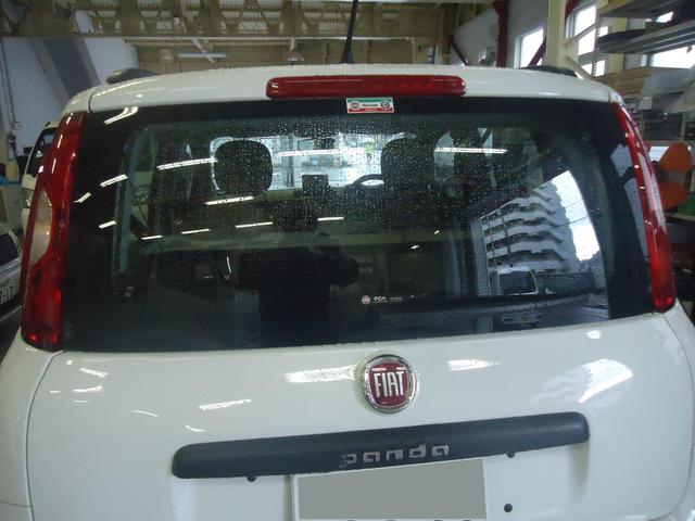 カーフィルム施工　フィアットパンダ　ご新規様　初来店　大阪市　車検　修理　鈑金　塗装　事故修理　パーツ持込取付　西成区　阿倍野区　住吉区　住之江区　