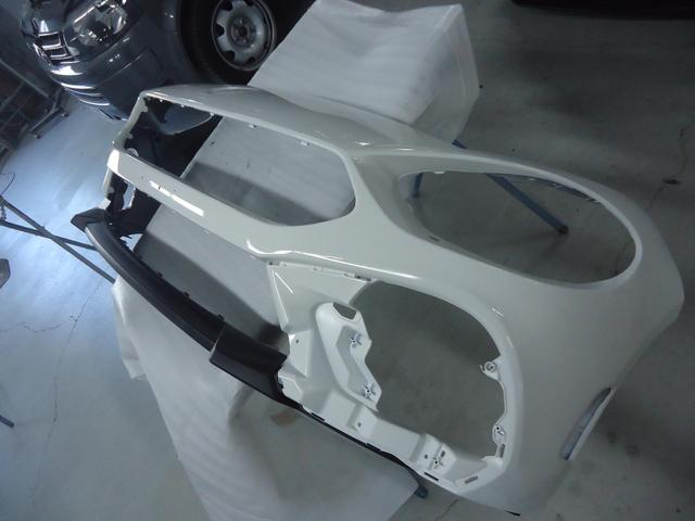 左フロント廻り修理　アバルト１２４スパイダー　CBA-NF2EK　R2年式　ご新規様　初来店　大阪市　車検　修理　鈑金　塗装　事故修理　パーツ持込取付　西成区　阿倍野区　住吉区　住之江区　