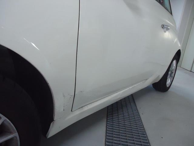 左側面修理　フィアット５００C　ABA-31212　H30年式　ご新規様　初来店　大阪市　車検　修理　鈑金　塗装　事故修理　パーツ持込取付　西成区　阿倍野区　住吉区　住之江区　