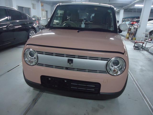 フロント廻り修理　ラパン　ＤＢＡ－ＨＥ３３Ｓ　H27年式　ご新規様　初来店　大阪市　車検　修理　鈑金　塗装　事故修理　パーツ持込取付　西成区　阿倍野区　住吉区　住之江区　
 
