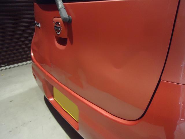 リヤ廻り修理　モコ　DBA-MG22S　H18年式　ご新規様　初来店　大阪市　車検　修理　鈑金　塗装　事故修理　パーツ持込取付　西成区　阿倍野区　住吉区　住之江区　