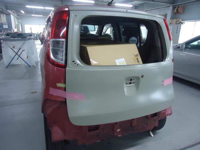 リヤ廻り修理　モコ　DBA-MG22S　H18年式　ご新規様　初来店　大阪市　車検　修理　鈑金　塗装　事故修理　パーツ持込取付　西成区　阿倍野区　住吉区　住之江区　