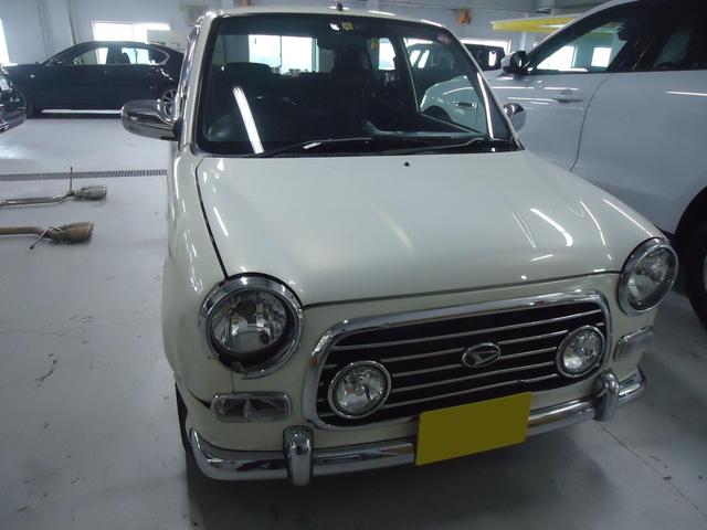 右フロント廻り修理　ミラジーノ　UA-L700S　H15年式　ご新規様　初来店　大阪市　車検　修理　鈑金　塗装　事故修理　パーツ持込取付　西成区　阿倍野区　住吉区　住之江区　