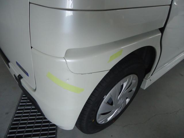 右リヤ修理　スペーシア　H29年式　ご新規様　初来店　大阪市　車検　修理　鈑金　塗装　事故修理　パーツ持込取付　西成区　阿倍野区　住吉区　住之江区　