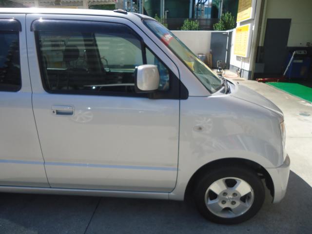 右サイド修理　ワゴンR　CBA-MH21S　H18年式　ご新規様　初来店　大阪市　車検　修理　鈑金　塗装　事故修理　パーツ持込取付　西成区　阿倍野区　住吉区　住之江区　