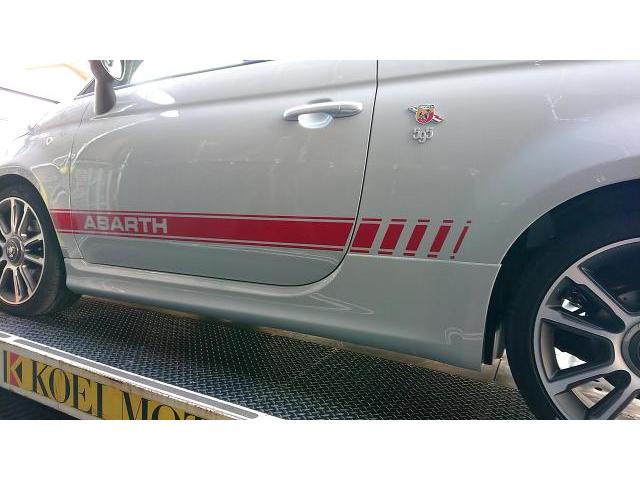 ボディ廻りカスタム　アバルト５９５C　ご新規様　初来店　大阪市　車検　修理　鈑金　塗装　事故修理　パーツ持込取付　西成区　阿倍野区　住吉区　住之江区　