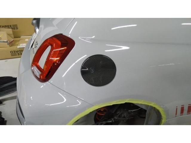 ボディ廻りカスタム　アバルト５９５C　ご新規様　初来店　大阪市　車検　修理　鈑金　塗装　事故修理　パーツ持込取付　西成区　阿倍野区　住吉区　住之江区　