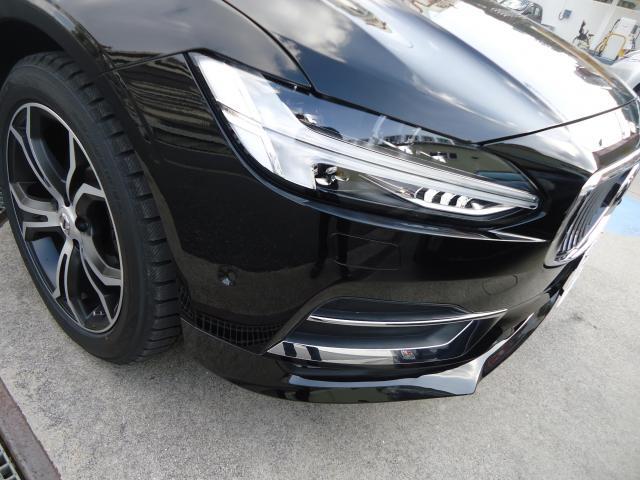 フロントバンパー修理　ボルボＶ９０　DBA-PB420　H29年式　ご新規様　初来店　大阪市　車検　修理　鈑金　塗装　事故修理　パーツ持込取付　西成区　阿倍野区　住吉区　住之江区　