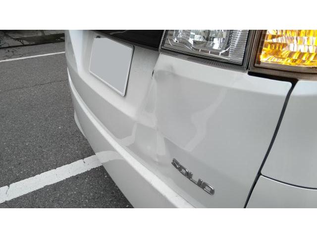 リヤゲートドア交換　ソリオバンディット　DBA-MA15S　H26年式　ご新規様　初来店　大阪市　車検　修理　鈑金　塗装　事故修理　パーツ持込取付　西成区　阿倍野区　住吉区　住之江区　