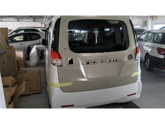 リヤゲートドア交換　ソリオバンディット　DBA-MA15S　H26年式　ご新規様　初来店　大阪市　車検　修理　鈑金　塗装　事故修理　パーツ持込取付　西成区　阿倍野区　住吉区　住之江区　