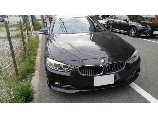 左リヤ廻り修理　ＢＭＷ４３５i　DBA-4B30　H26年式　ご新規様　初来店　大阪市　車検　修理　鈑金　塗装　事故修理　パーツ持込取付　西成区　阿倍野区　住吉区　住之江区　