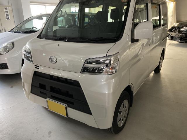 フロントバンパー交換　ハイゼットカーゴ　３ＢＤ－Ｓ３２１Ｖ　R3年式　ご新規様　初来店　大阪市　車検　修理　鈑金　塗装　事故修理　パーツ持込取付　西成区　阿倍野区　住吉区　住之江区　