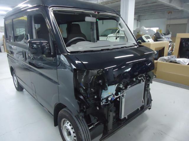 右フロント廻り修理　クリッパー　ＨＢＤ－ＤＲ１７Ｖ　Ｒ１年式　ご新規様　初来店　大阪市　車検　修理　鈑金　塗装　事故修理　パーツ持込取付　西成区　阿倍野区　住吉区　住之江区　
 
