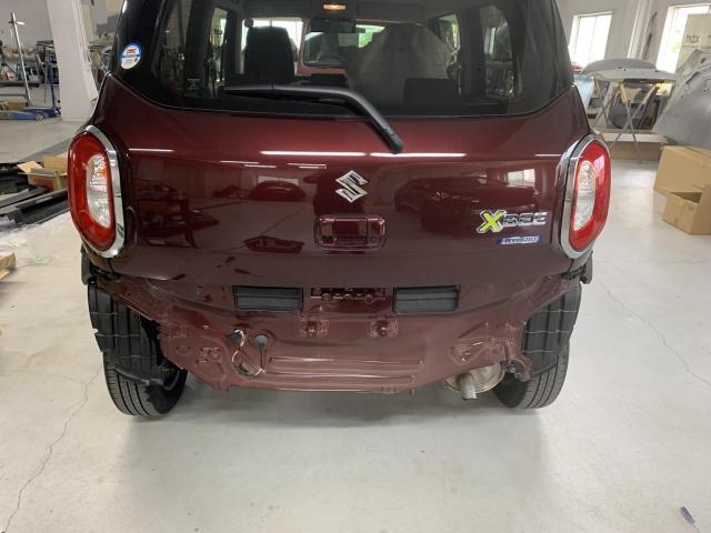 リヤ廻り修理　クロスビー　４ＡＡ－ＭＮ７１Ｓ　Ｒ５年式　ご新規様　初来店　大阪市　車検　修理　鈑金　塗装　事故修理　パーツ持込取付　西成区　阿倍野区　住吉区　住之江区　