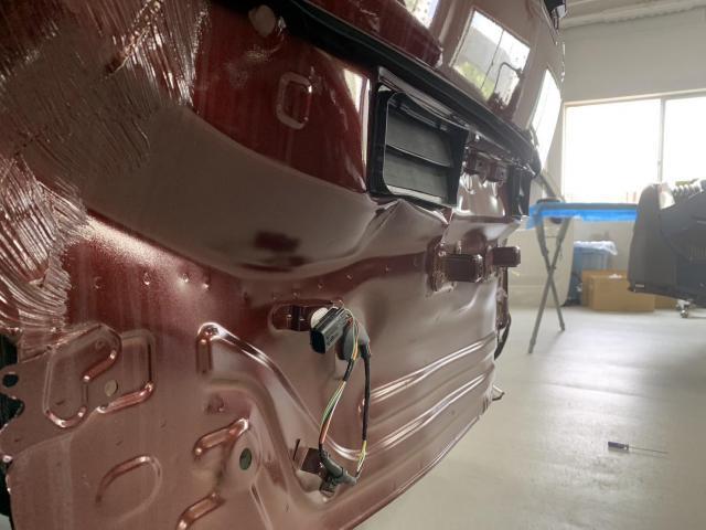 リヤ廻り修理　クロスビー　４ＡＡ－ＭＮ７１Ｓ　Ｒ５年式　ご新規様　初来店　大阪市　車検　修理　鈑金　塗装　事故修理　パーツ持込取付　西成区　阿倍野区　住吉区　住之江区　