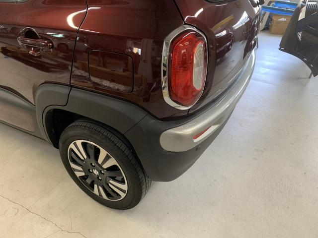 リヤ廻り修理　クロスビー　４ＡＡ－ＭＮ７１Ｓ　Ｒ５年式　ご新規様　初来店　大阪市　車検　修理　鈑金　塗装　事故修理　パーツ持込取付　西成区　阿倍野区　住吉区　住之江区　