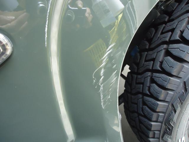 フロントフェンダー交換　ジムニー　３ＢＡ－ＪＢ６４Ｗ　ご新規様　初来店　大阪市　車検　修理　鈑金　塗装　事故修理　パーツ持込取付　西成区　阿倍野区　住吉区　住之江区　