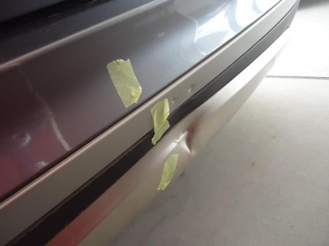 リヤ廻り修理　ＢＭＷ　Ｘ５　ご新規様　初来店　大阪市　車検　修理　鈑金　塗装　事故修理　パーツ持込取付　西成区　阿倍野区　住吉区　住之江区　