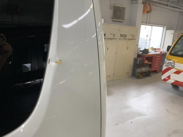 リヤ廻り修理　エブリィワゴン　ＡＢＡ－ＤＡ１７Ｗ　Ｒ１年式　ご新規様　初来店　大阪市　車検　修理　鈑金　塗装　事故修理　パーツ持込取付　西成区　阿倍野区　住吉区　住之江区　