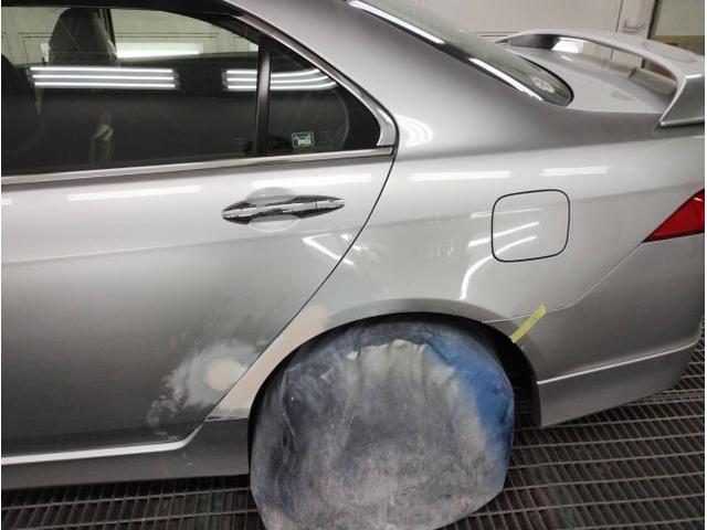 左サイド修理　アコード　ＡＢＡ－ＣＬ９　ご新規様　初来店　大阪市　車検　修理　鈑金　塗装　事故修理　パーツ持込取付　西成区　阿倍野区　住吉区　住之江区　