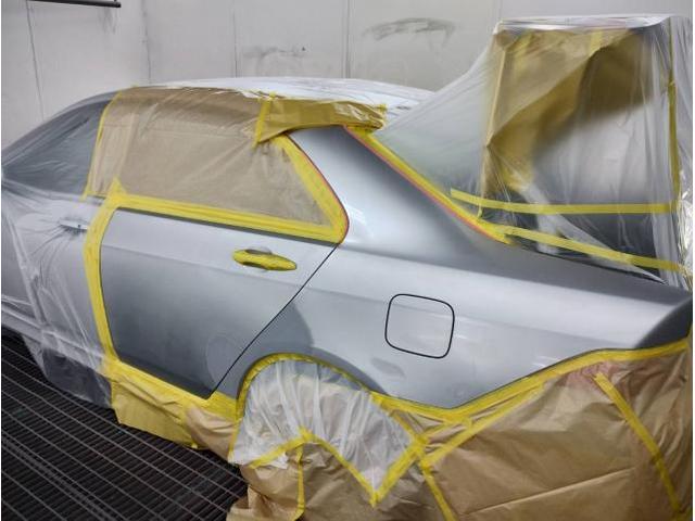 左サイド修理　アコード　ＡＢＡ－ＣＬ９　ご新規様　初来店　大阪市　車検　修理　鈑金　塗装　事故修理　パーツ持込取付　西成区　阿倍野区　住吉区　住之江区　