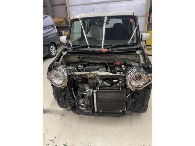 フロント廻り修理　ハスラー　ＤＡＡ－ＭＲ４１Ｓ　Ｈ２８年式　ご新規様　初来店　大阪市　車検　修理　鈑金　塗装　事故修理　パーツ持込取付　西成区　阿倍野区　住吉区　住之江区　