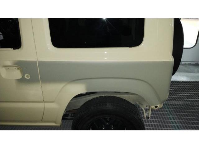 左サイド修理　ジムニー　３ＢＡ－ＪＢ６４Ｗ　Ｒ１年式　ご新規様　初来店　大阪市　車検　修理　鈑金　塗装　事故修理　パーツ持込取付　西成区　阿倍野区　住吉区　住之江区　