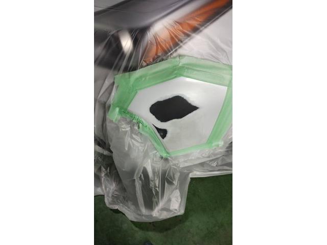 左フロント廻り修理　プリウス　６ＡＡ－ＺＶＷ５１　Ｒ３年式　ご新規様　初来店　大阪市　車検　修理　鈑金　塗装　事故修理　パーツ持込取付　西成区　阿倍野区　住吉区　住之江区　