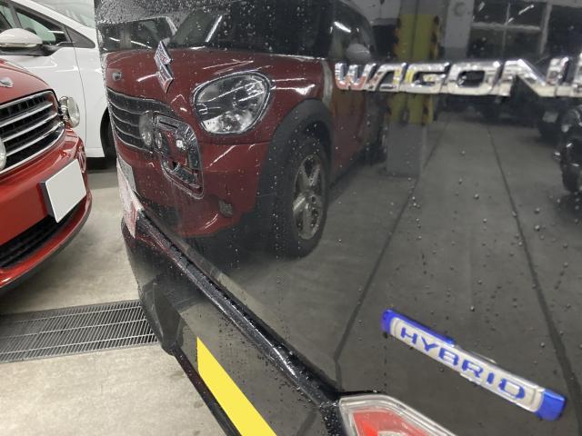 リヤ廻り修理　ワゴンＲ　ＤＡＡ－ＭＨ５５Ｓ　ご新規様　初来店　大阪市　車検　修理　鈑金　塗装　事故修理　パーツ持込取付　西成区　阿倍野区　住吉区　住之江区　