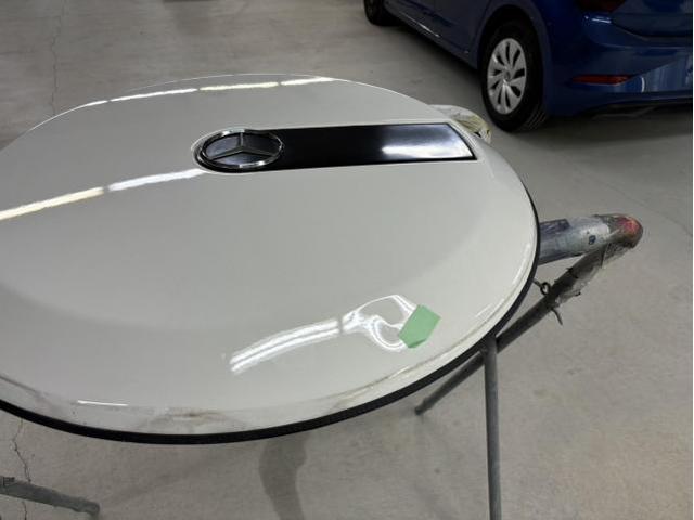 スペアタイヤカバー修理　メルセデスベンツG３５０ｄ　ご新規様　初来店　大阪市　車検　修理　鈑金　塗装　事故修理　パーツ持込取付　西成区　阿倍野区　住吉区　住之江区　