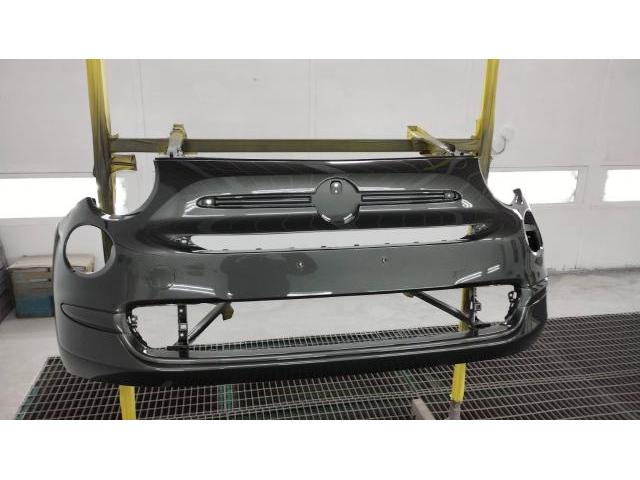 右フロント廻り修理　フィアット５００　ご新規様　初来店　大阪市　車検　修理　鈑金　塗装　事故修理　パーツ持込取付　西成区　阿倍野区　住吉区　住之江区　