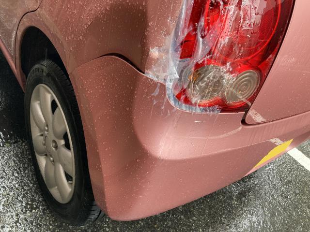 左リヤ廻り修理　アルトラパン　ＤＢＡ－ＨＥ２２Ｓ　Ｈ２１年式　ご新規様　初来店　大阪市　車検　修理　鈑金　塗装　事故修理　パーツ持込取付　西成区　阿倍野区　住吉区　住之江区　