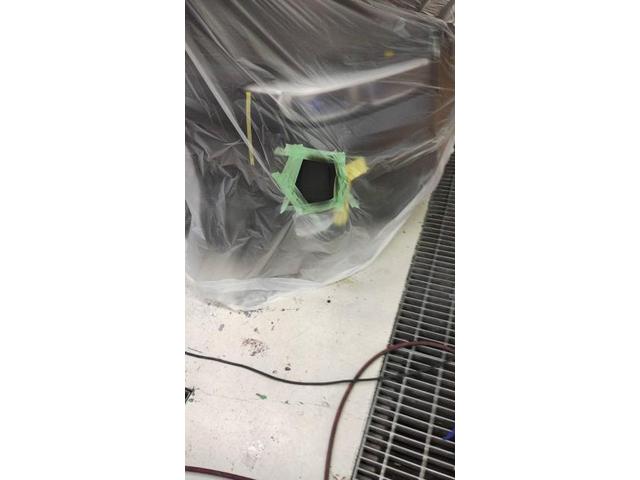 フロントバンパー修理　ＢＭＷ７４５e　３ＬＡ－７Ｄ３０　Ｒ１年式　ご新規様　初来店　大阪市　車検　修理　鈑金　塗装　事故修理　パーツ持込取付　西成区　阿倍野区　住吉区　住之江区　