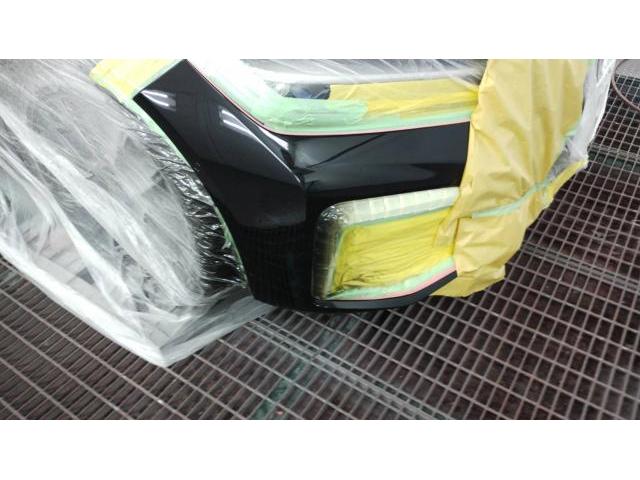 フロントバンパー修理　ＢＭＷ７４５e　３ＬＡ－７Ｄ３０　Ｒ１年式　ご新規様　初来店　大阪市　車検　修理　鈑金　塗装　事故修理　パーツ持込取付　西成区　阿倍野区　住吉区　住之江区　