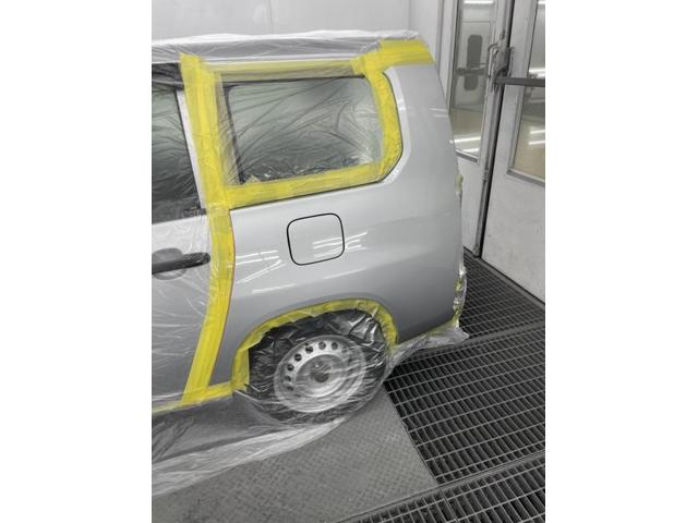 リヤ廻り修理　サクシード　ＤＢＥ－ＮＣＰ１６０Ｖ　Ｈ２６年式　ご新規様　初来店　大阪市　車検　修理　鈑金　塗装　事故修理　パーツ持込取付　西成区　阿倍野区　住吉区　住之江区　