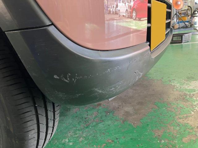 ボディ廻り修理　アルトラパン　ＤＢＡ－ＨＥ３３Ｓ　ご新規様　初来店　大阪市　車検　修理　鈑金　塗装　事故修理　パーツ持込取付　西成区　阿倍野区　住吉区　住之江区　