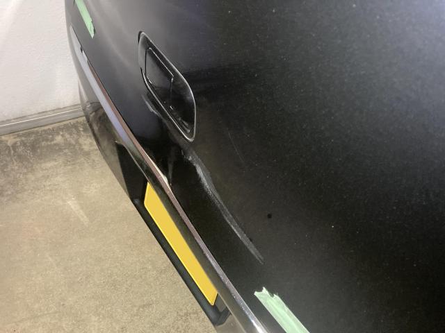 リヤ廻り修理　ワゴンＲ　ＤＡＡ－ＭＨ４４Ｓ　Ｈ２８年式　ご新規様　初来店　大阪市　車検　修理　鈑金　塗装　事故修理　パーツ持込取付　西成区　阿倍野区　住吉区　住之江区　