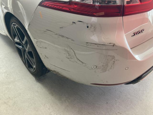 左リヤ廻り修理 プジョー308 LDA-T9WYH01 R2年式 ご新規様 初来店 大阪市 車検 修理 鈑金 塗装 事故修理 パーツ持込取付 西成区 阿倍野区 住吉区 住之江区