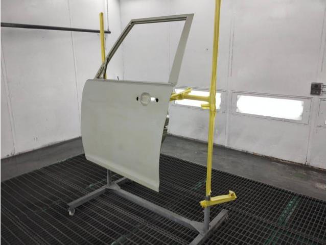 左フロントドア交換　ソリオバンディット　ＤＡＡ－ＭＡ４６Ｓ　Ｈ３０年式　ご新規様　初来店　大阪市　車検　修理　鈑金　塗装　事故修理　パーツ持込取付　西成区　阿倍野区　住吉区　住之江区　